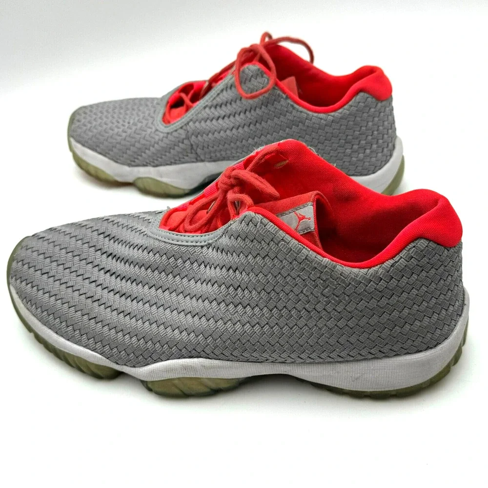 NIKE AIR JORDAN | Men's 9.5 Wolf Grey Basketball Athletic Shoes Sneakers Low Top